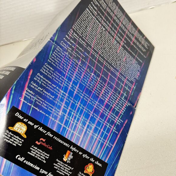 Rick Springfield Autographed Program 2001 EFX Alive MGM Las Vegas Folded Damage - Picture 7 of 8